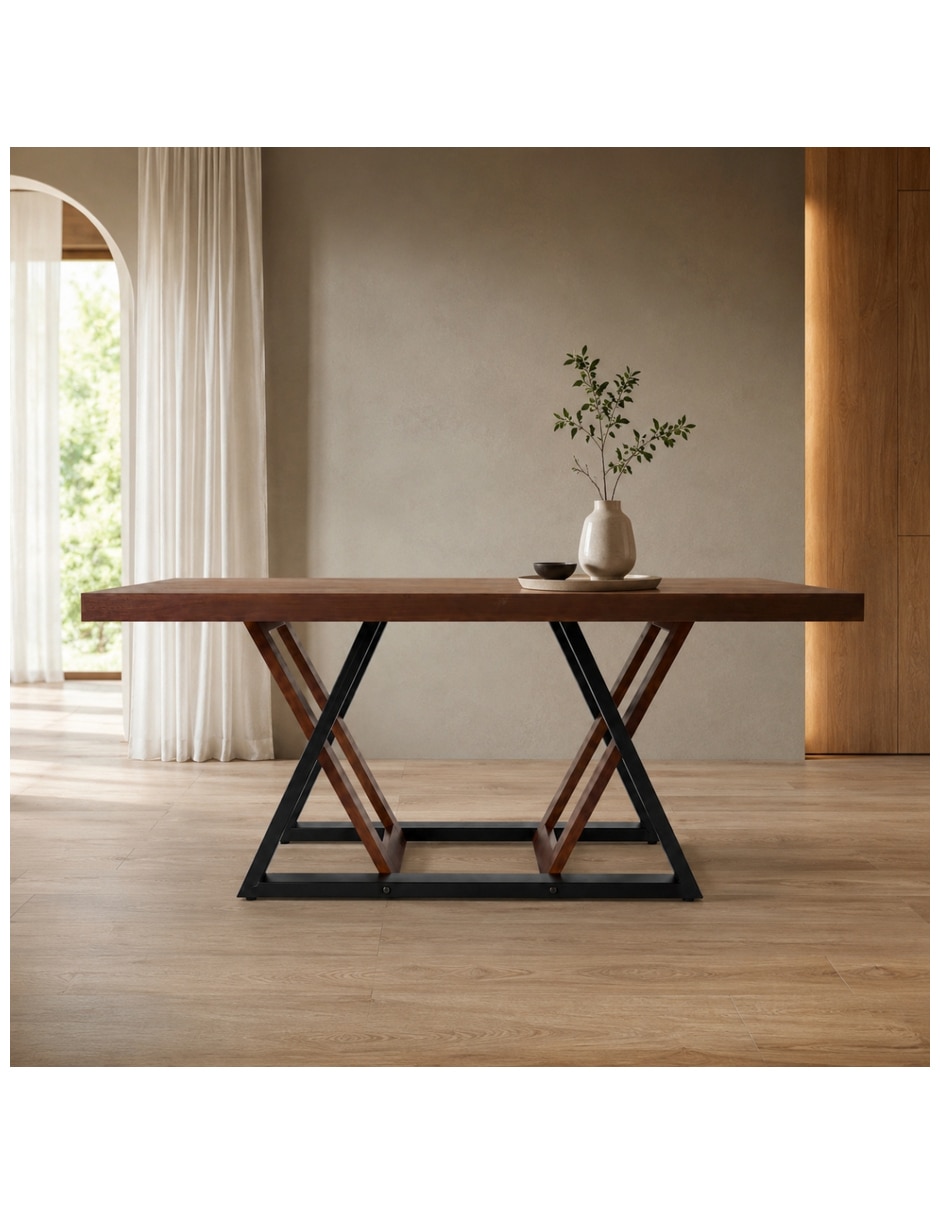 Mesa de comedor celeste