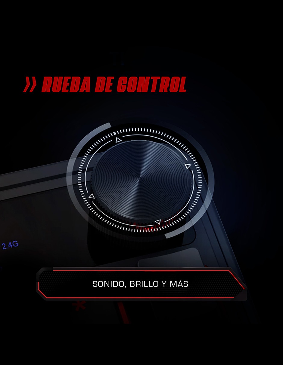 Teclado gamer alámbrico e inalámbrico QWERT español con interruptor membrana cúpula de goma K526 VOLCANO 3