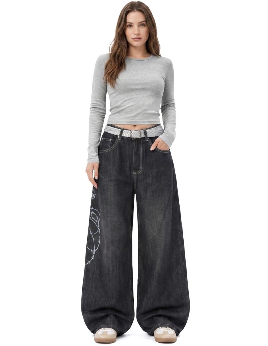 Jeans barrel para mujer 5