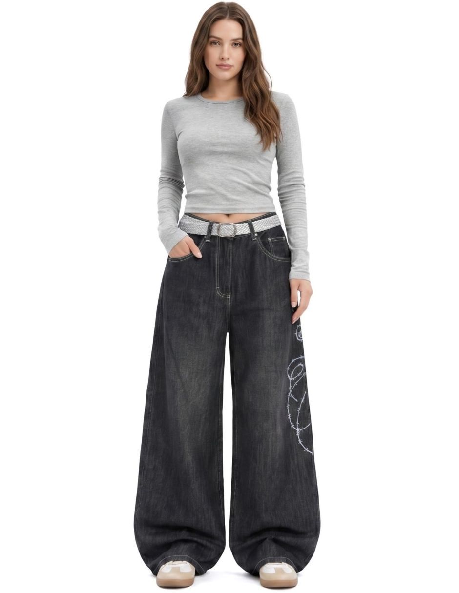 Jeans barrel para mujer 3