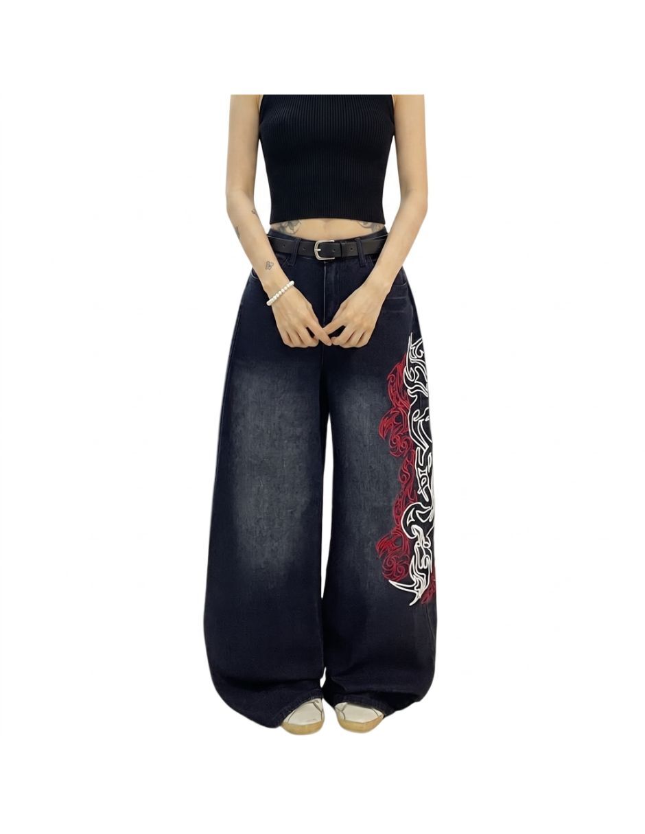 Jeans barrel para mujer