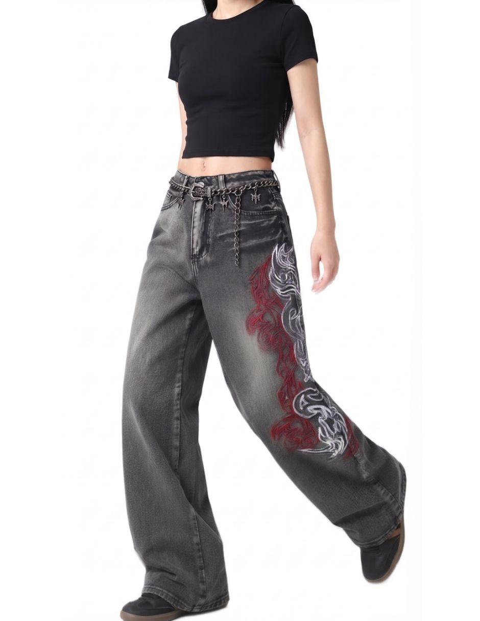 Jeans barrel para mujer