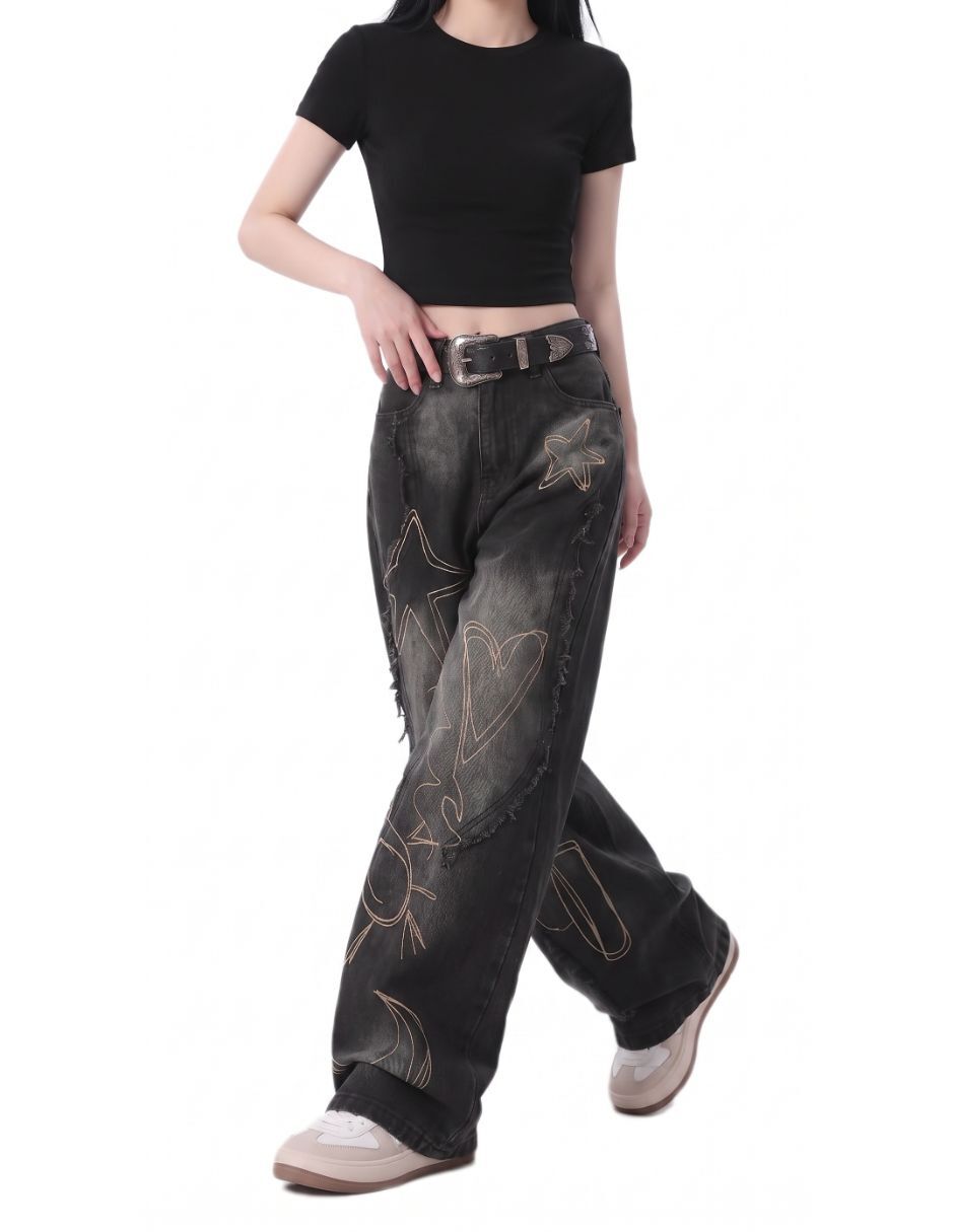 Jeans barrel para mujer