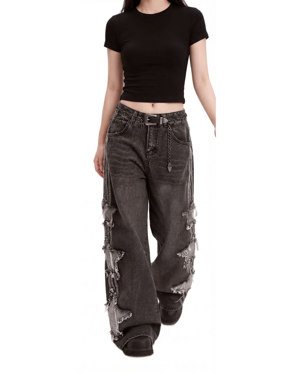 Jeans barrel para mujer