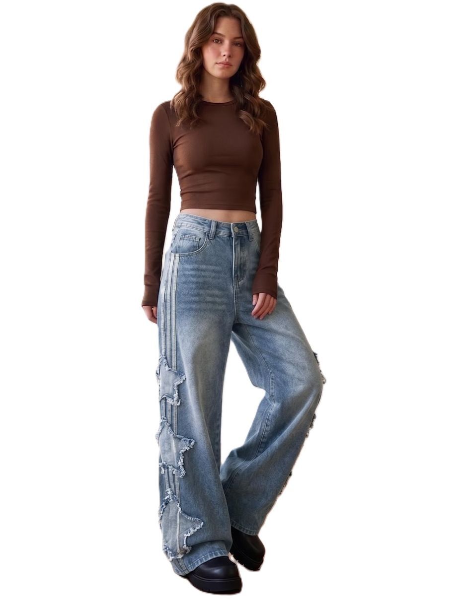 Jeans barrel para mujer 4