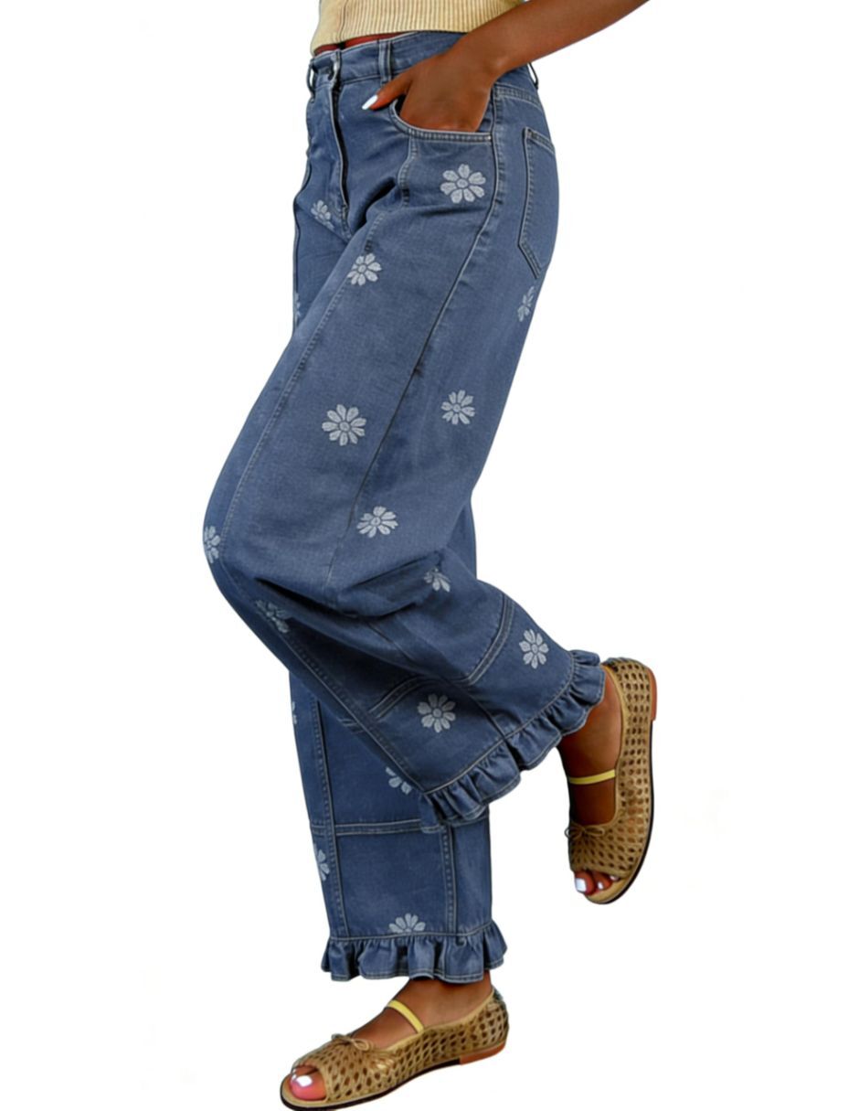 Jeans barrel para mujer 5
