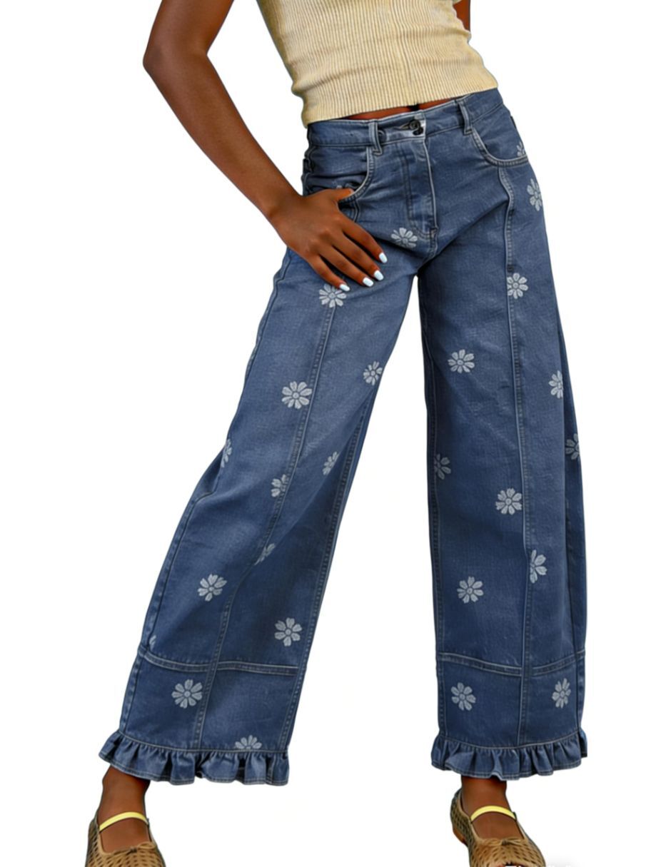 Jeans barrel para mujer 4