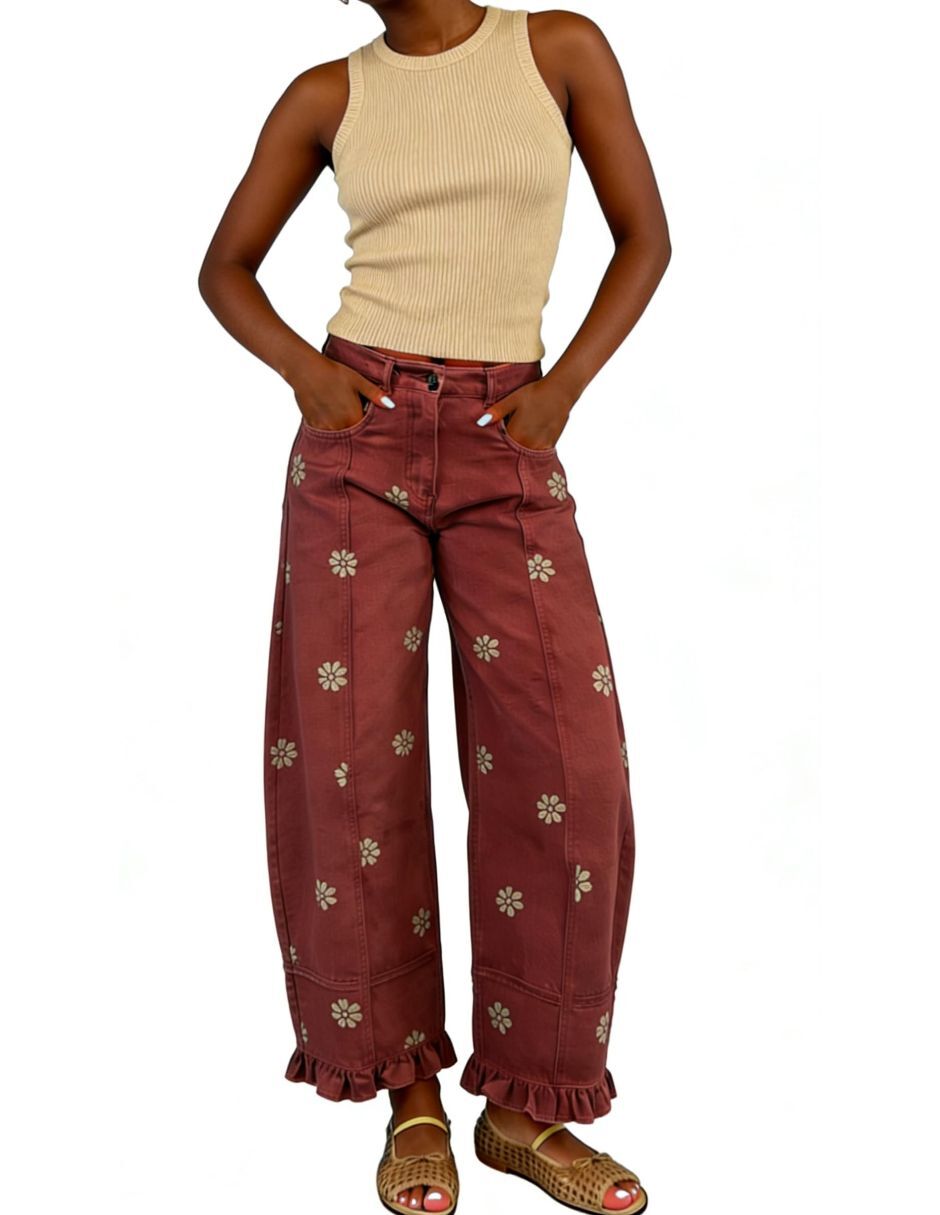Jeans barrel para mujer 5