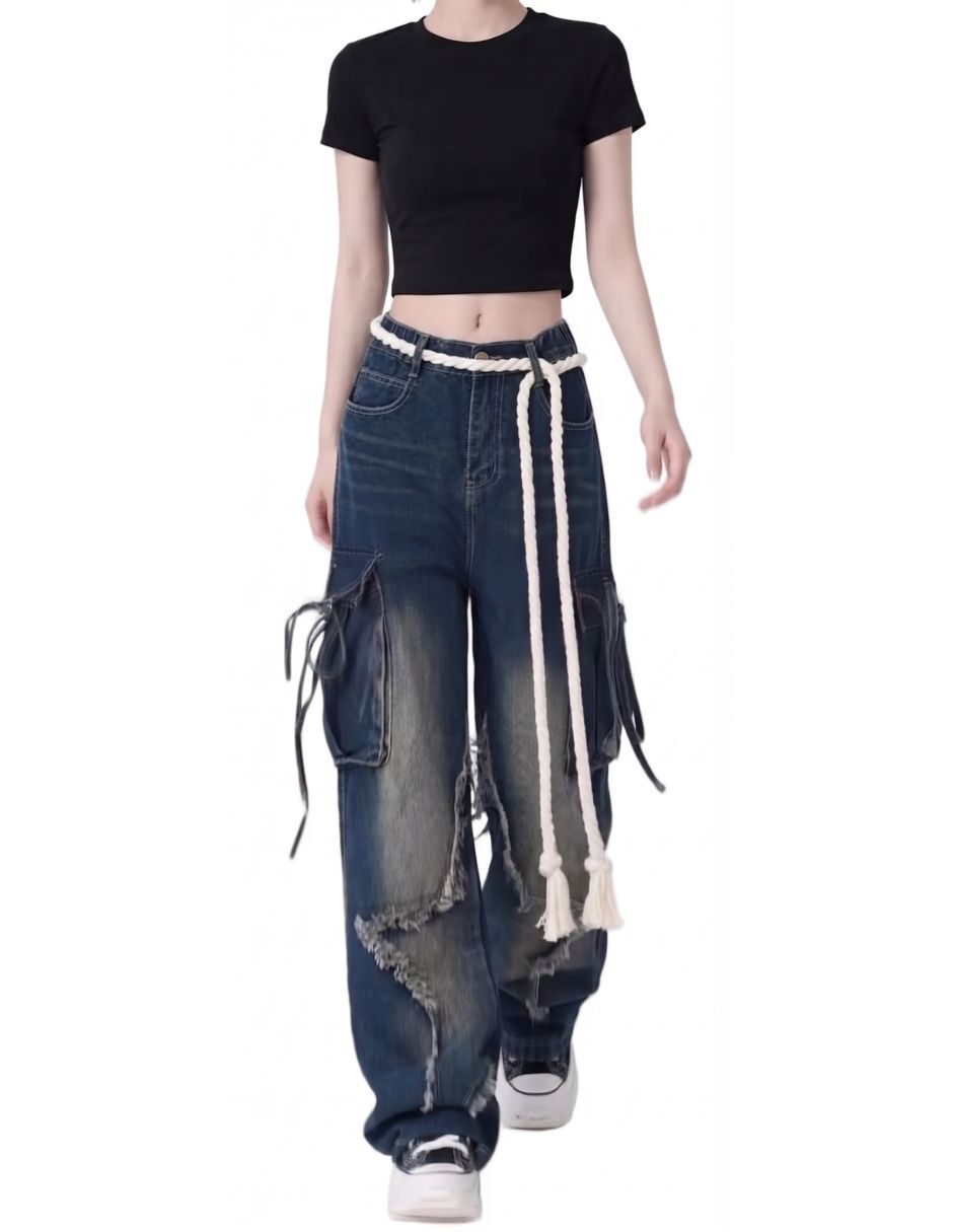 Jeans barrel para mujer