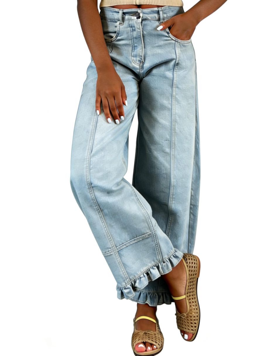 Jeans barrel para mujer 3