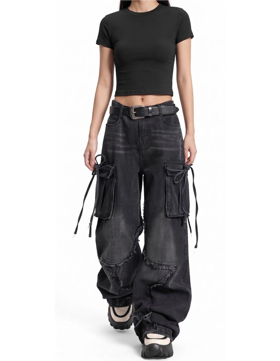 Jeans barrel para mujer