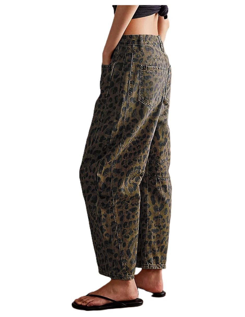 Jeans barrel para mujer 4