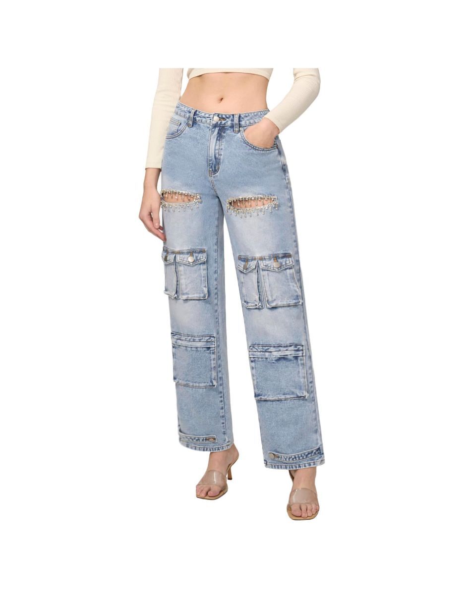 Jeans barrel para mujer 5