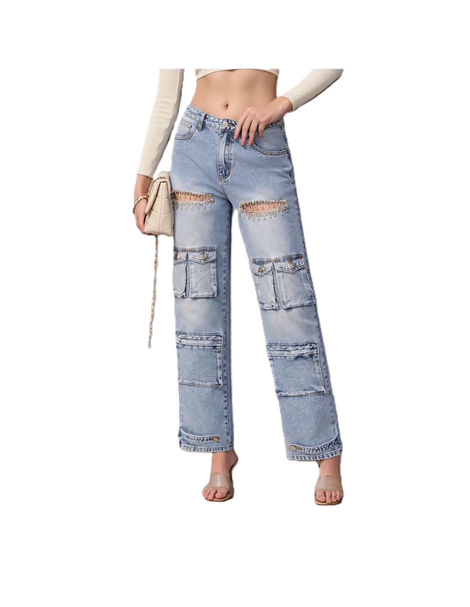 Jeans barrel para mujer 4