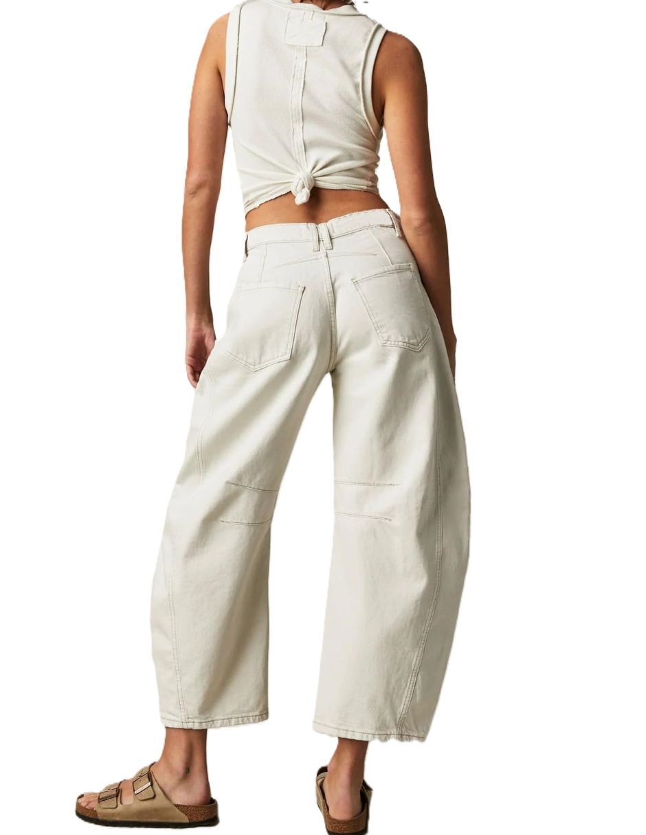 Jeans/Jegging/Jeans jogger Regular Barrel Cintura para mujer 5