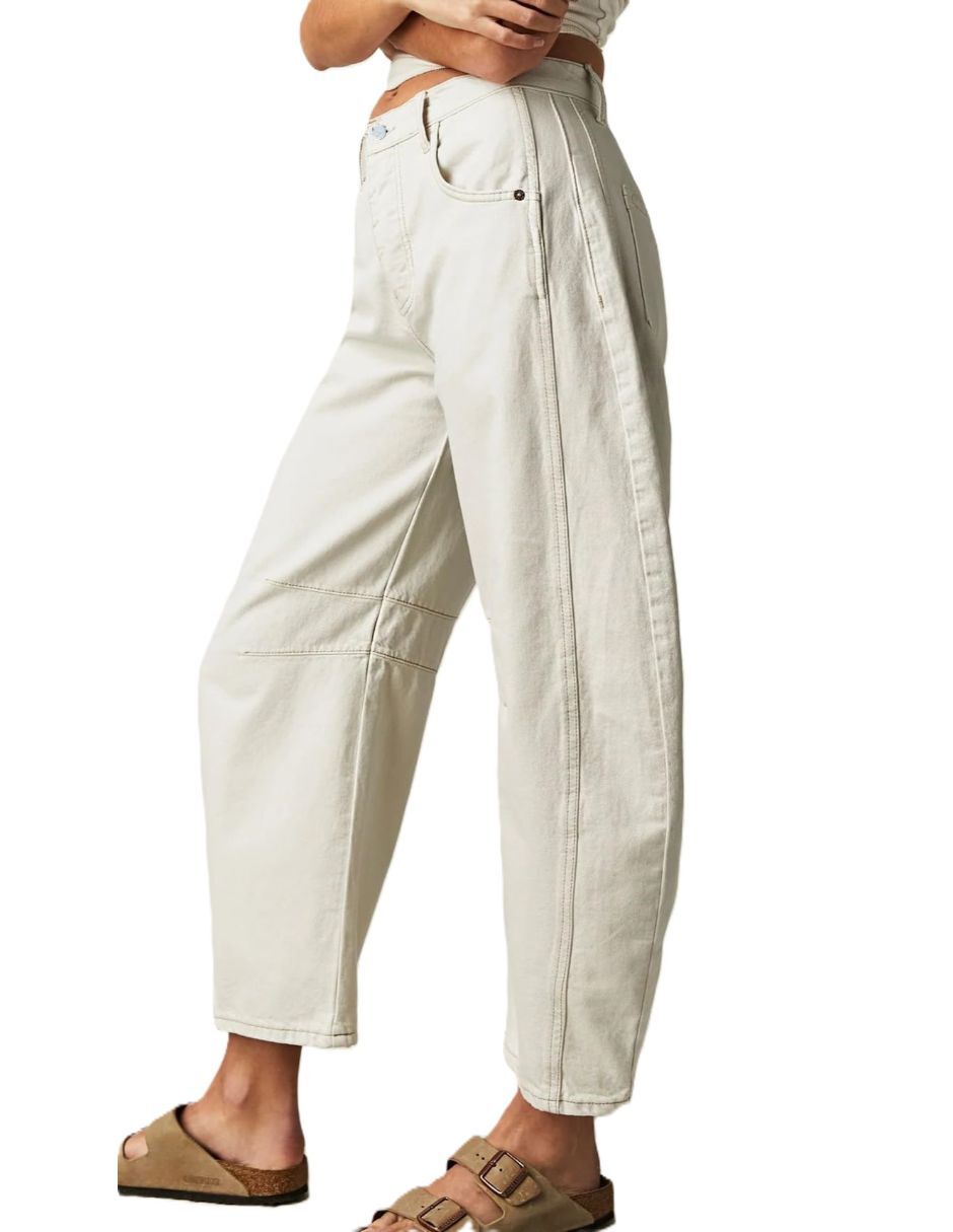 Jeans/Jegging/Jeans jogger Regular Barrel Cintura para mujer 3
