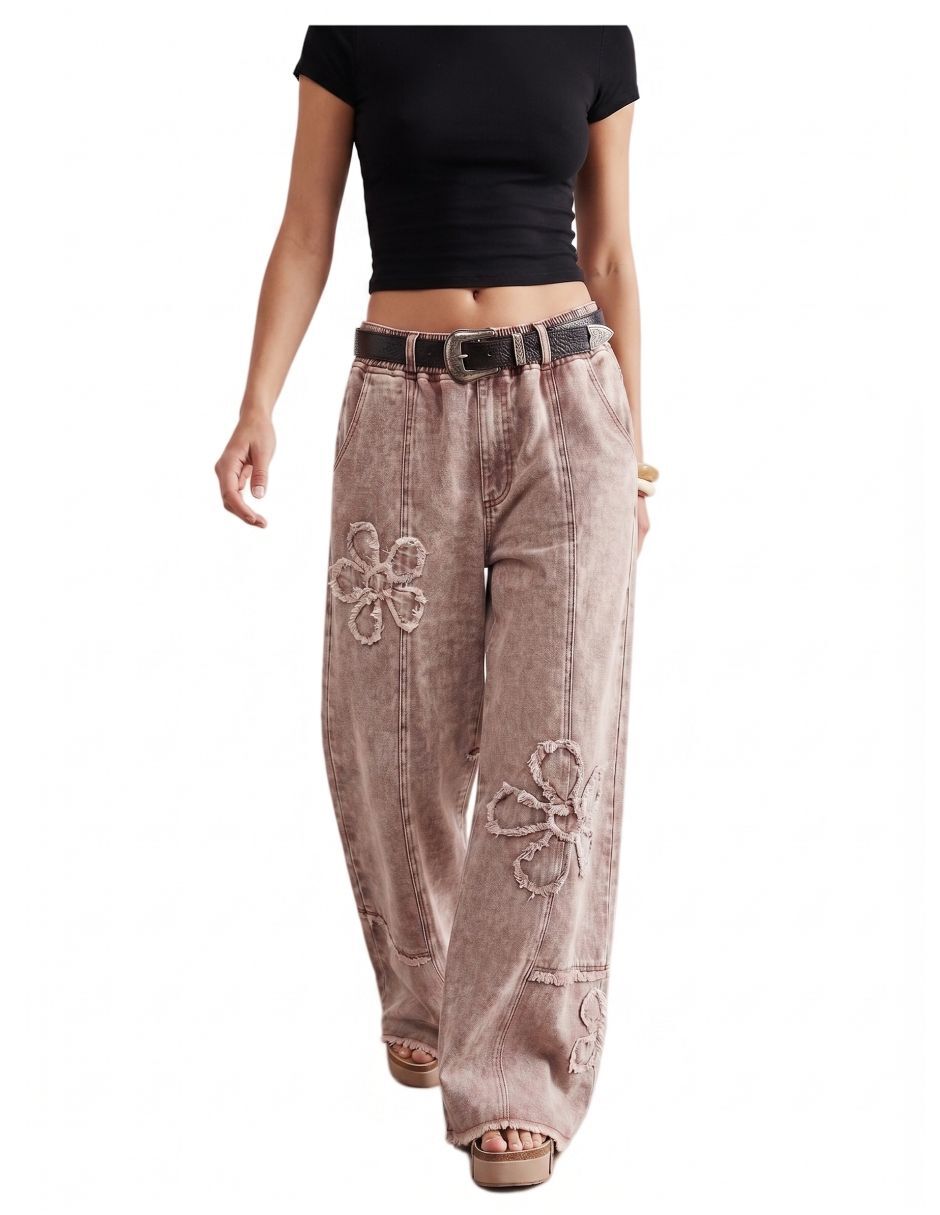Jeans barrel para mujer