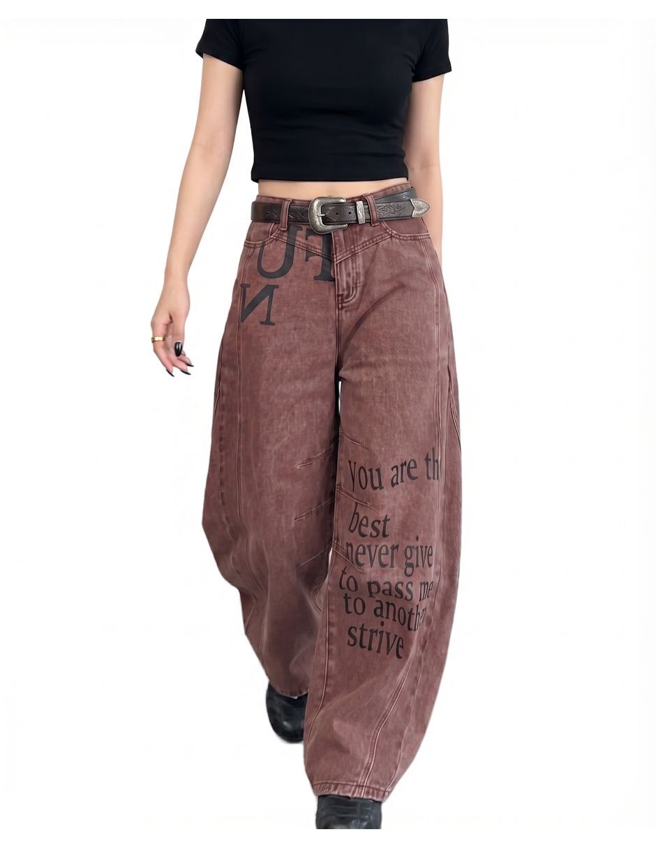 Jeans barrel para mujer