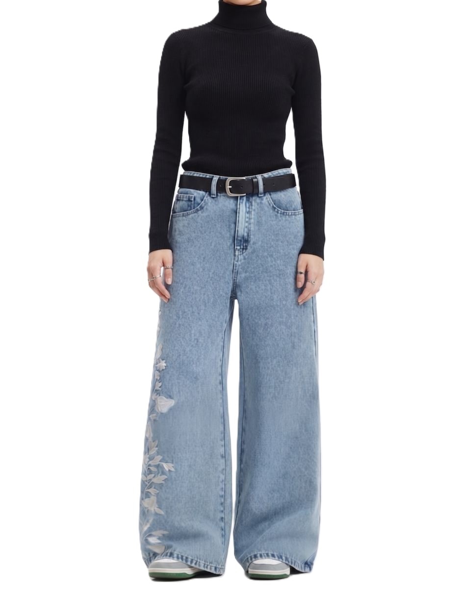 Jeans barrel para mujer