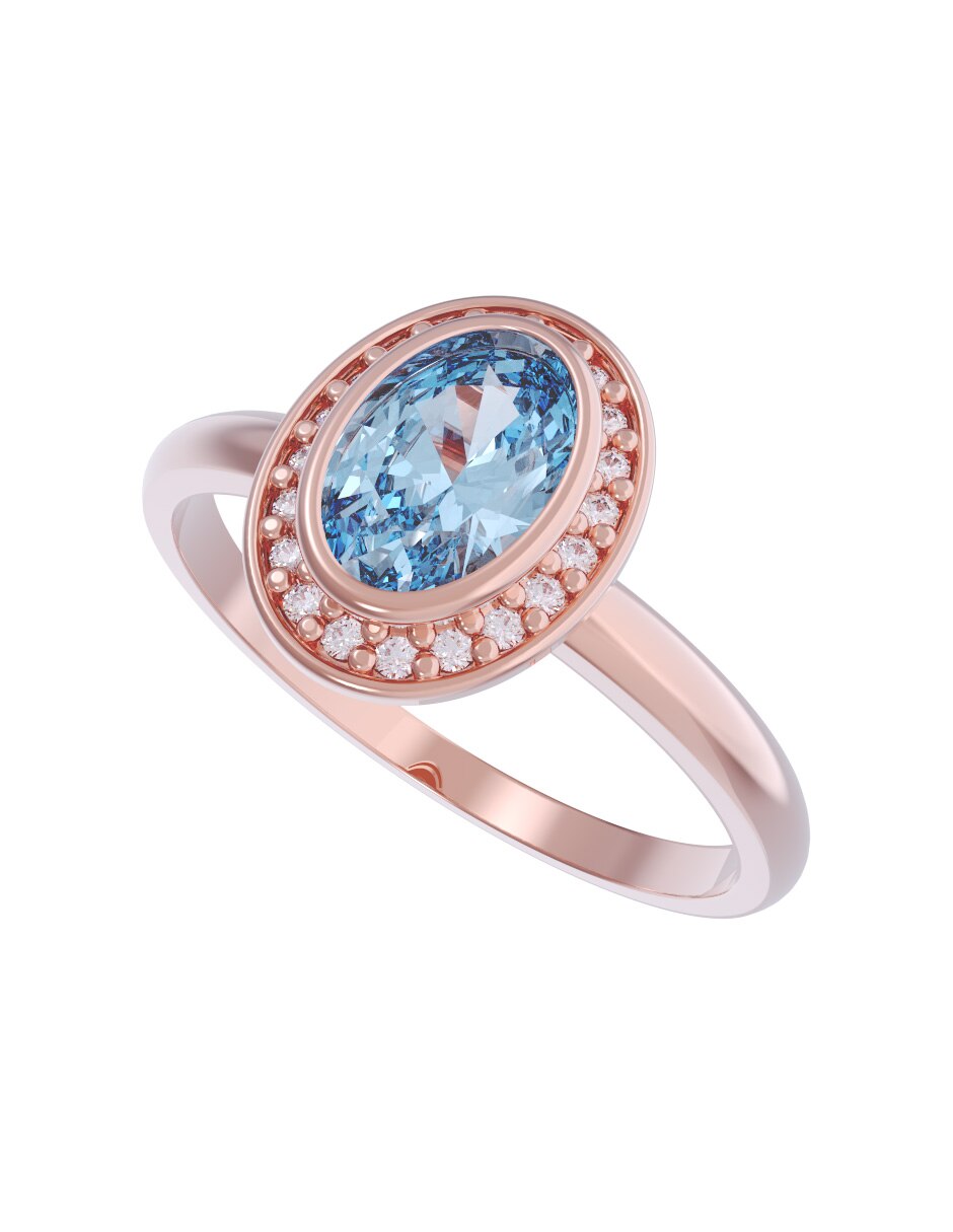 Anillo de compromiso de oro 14 k Set Eternidad 2026 4
