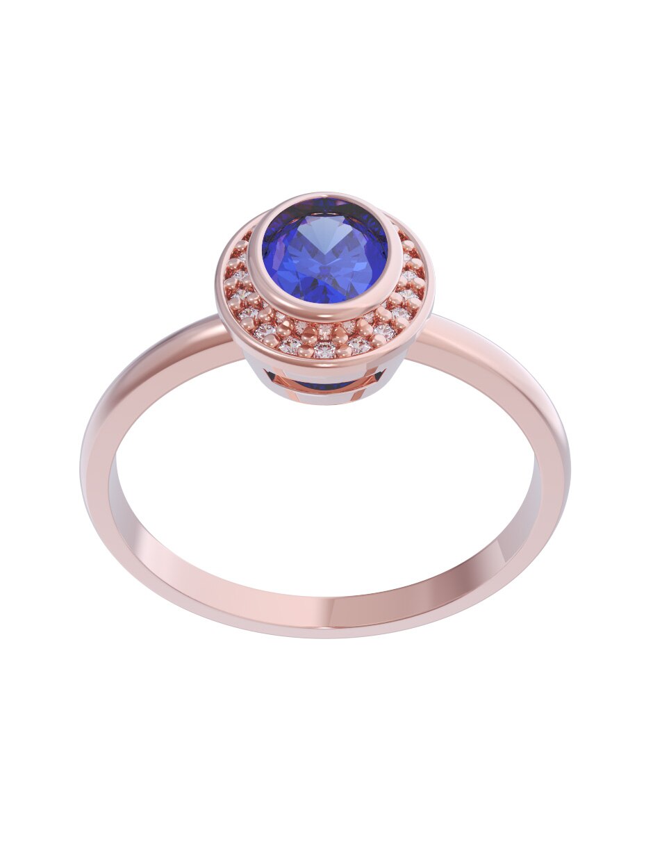 Anillo de compromiso de oro 14 k Set Eternidad 2026 2