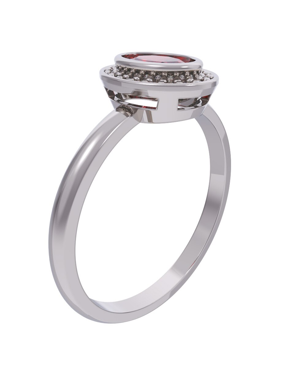 Anillo de compromiso de oro 14 k Set Eternidad 2026 3