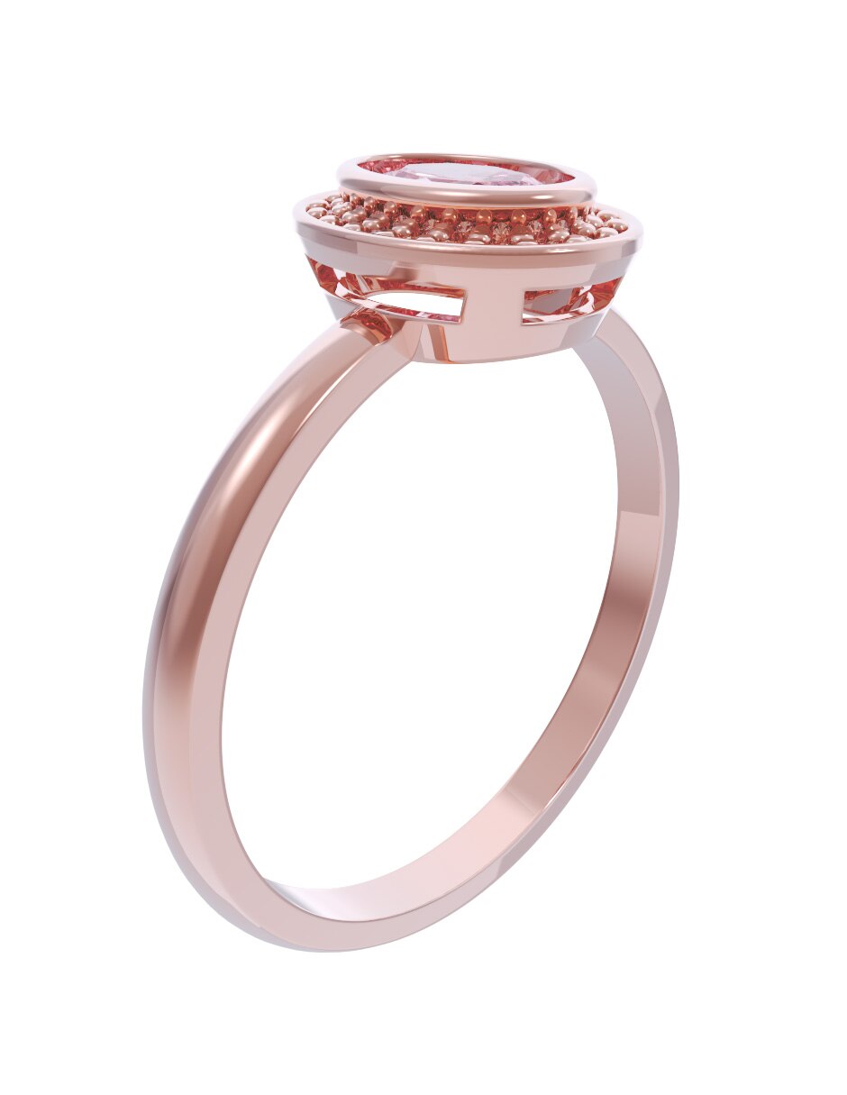 Anillo de compromiso de oro 14 k Set Eternidad 2026 3
