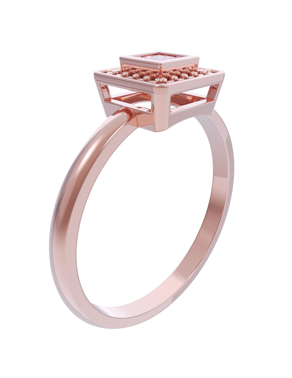Anillo de compromiso de oro 14 k Set Eternidad 2026 3