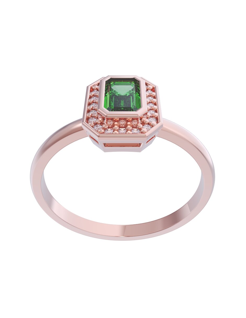 Anillo de compromiso de oro 14 k Set Eternidad 2026 2