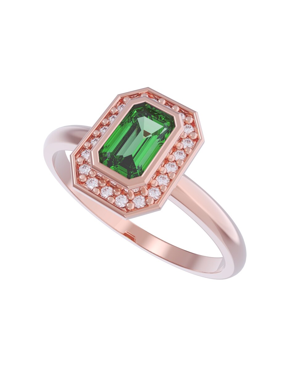Anillo de compromiso de oro 14 k Set Eternidad 2026 4