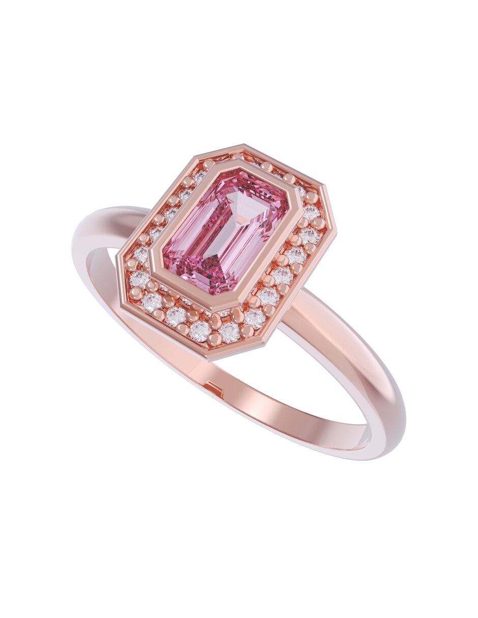 Anillo de compromiso de oro 14 k Set Eternidad 2026 4