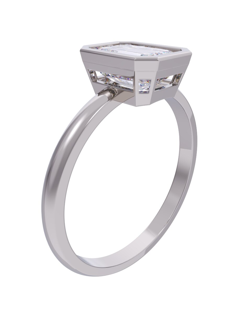 Anillo de compromiso de oro 14 k Set Eternidad 2026 3