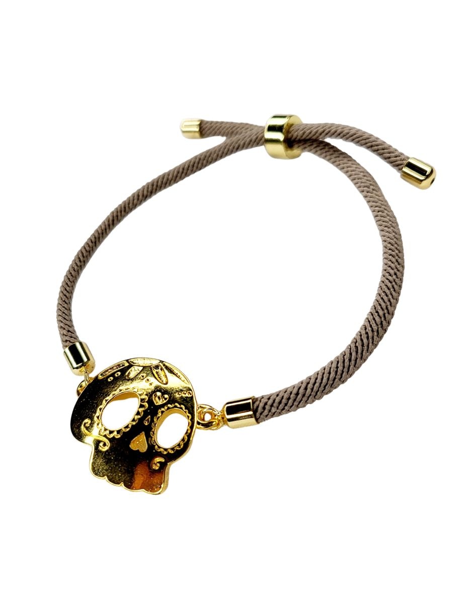 Pulsera de estaño con 24 k día de muertos 2
