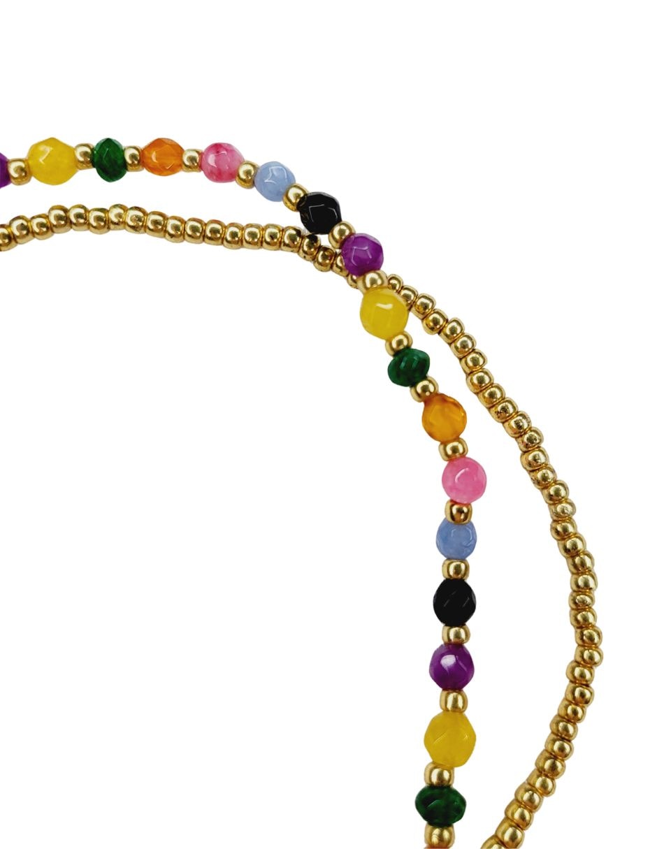 Pulsera de estaño con 24 k día de muertos