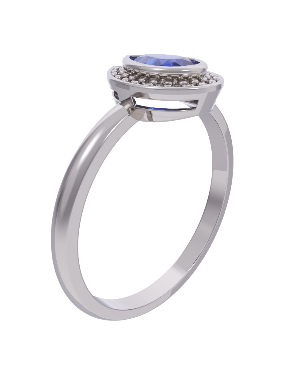 Anillo de compromiso de oro 10 k Eternidad 2026 3