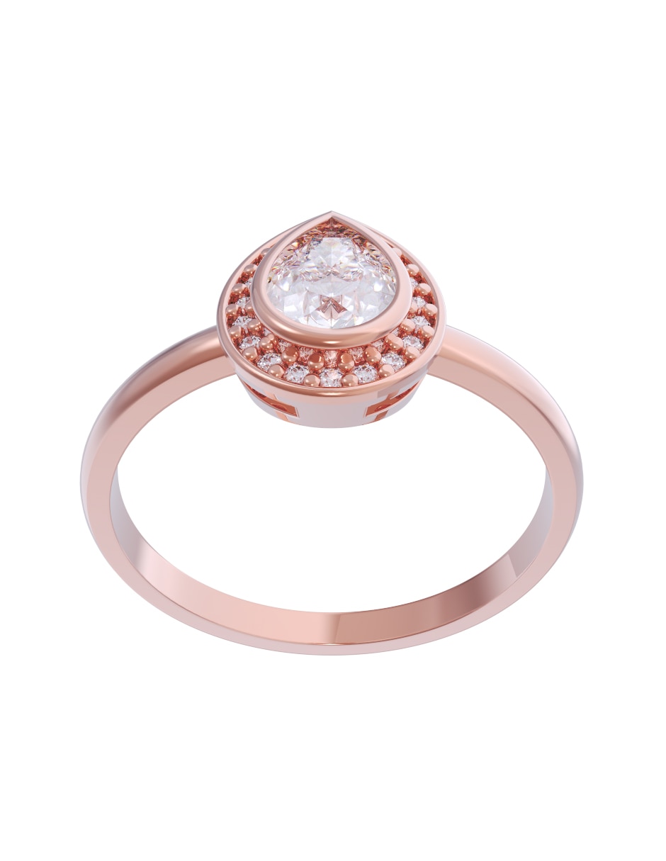 Anillo de compromiso de oro 10 k Eternidad 2026 2
