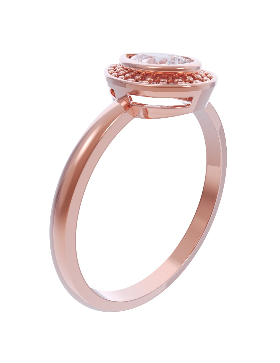 Anillo de compromiso de oro 10 k Eternidad 2026 3