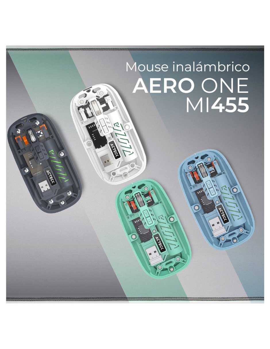 Mouse inalámbrico Aero One MI455 6