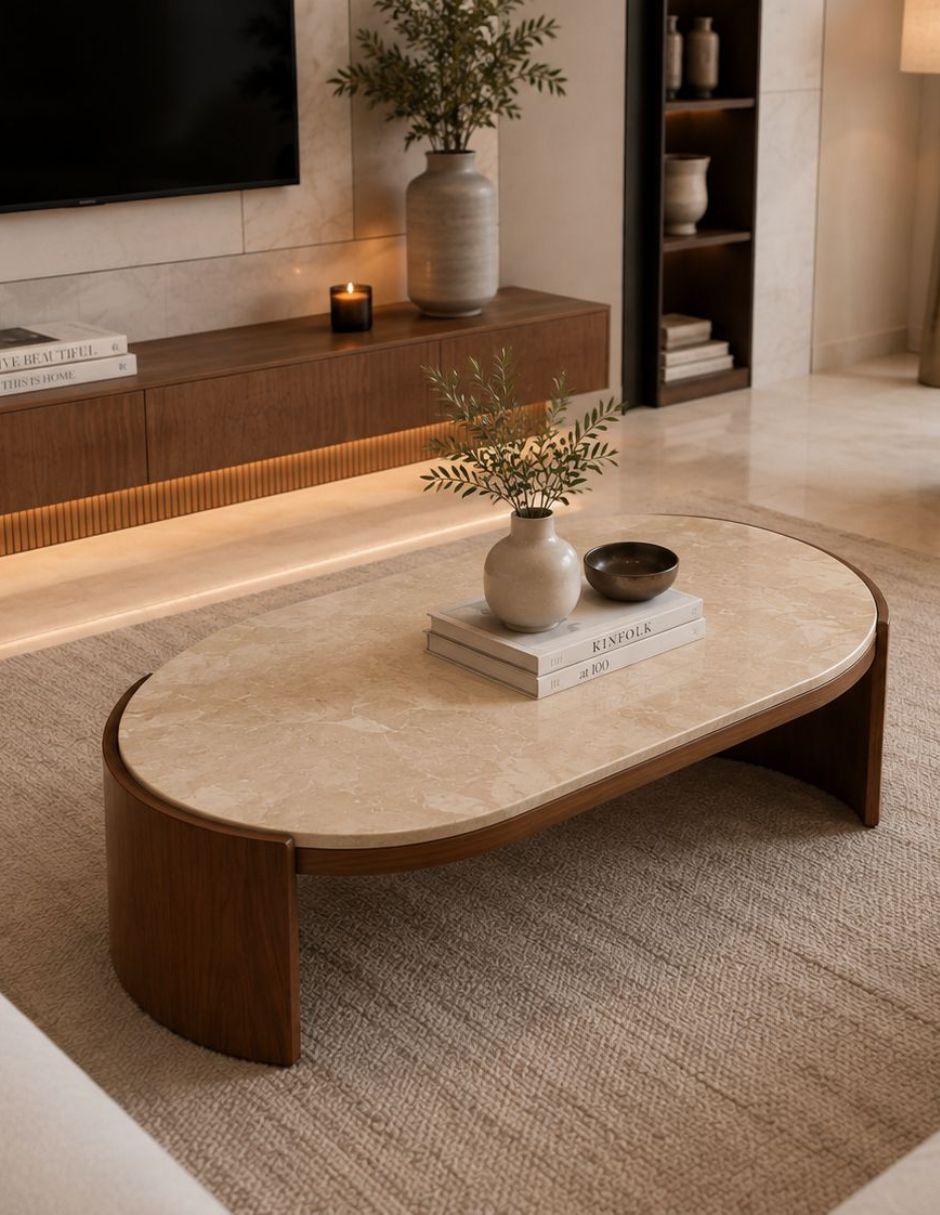Mesa de centro de madera pino 4