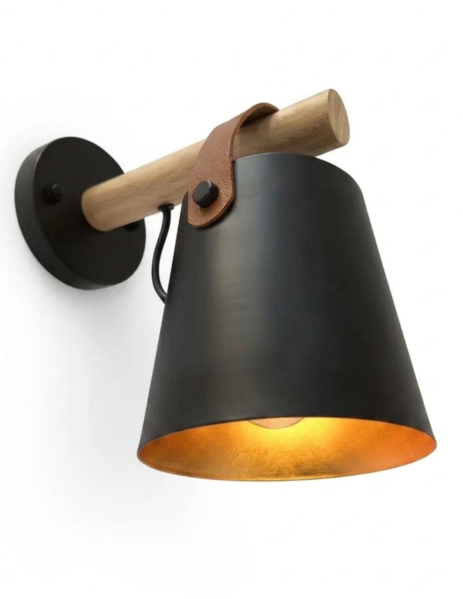 Arbotante incandescente y led rustica