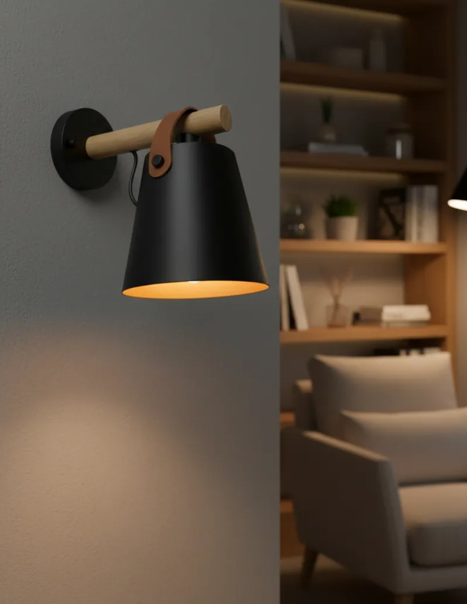 Arbotante incandescente y led rustica 5