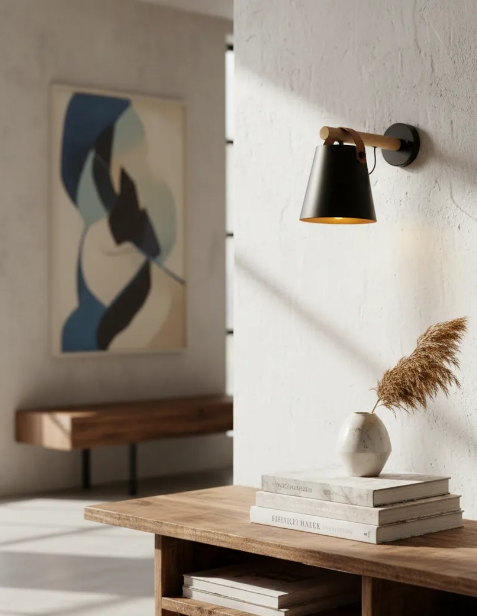 Arbotante incandescente y led rustica