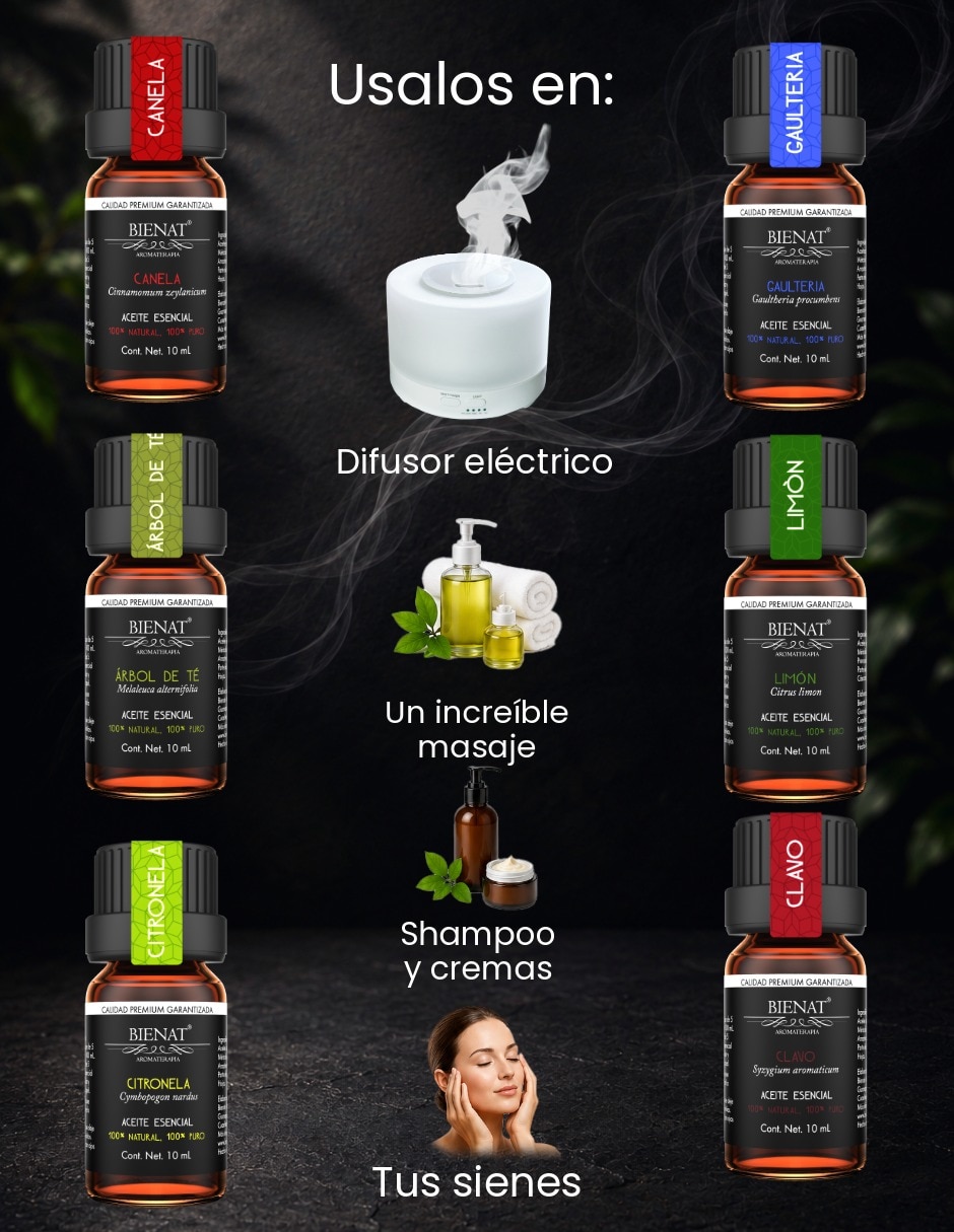 Set aceites de varios aromas