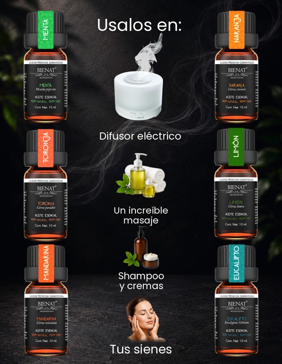 Set aceites de varios aromas