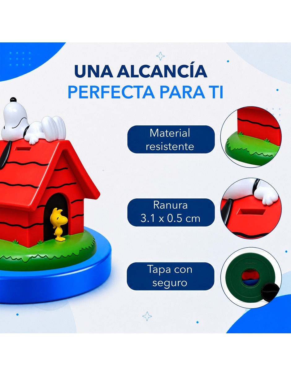Alcancía Snoopy y Woodstock 5
