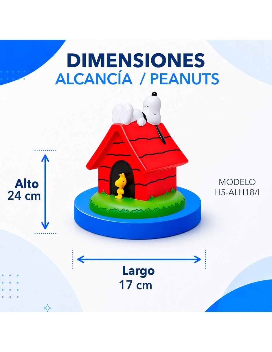 Alcancía Snoopy y Woodstock 10