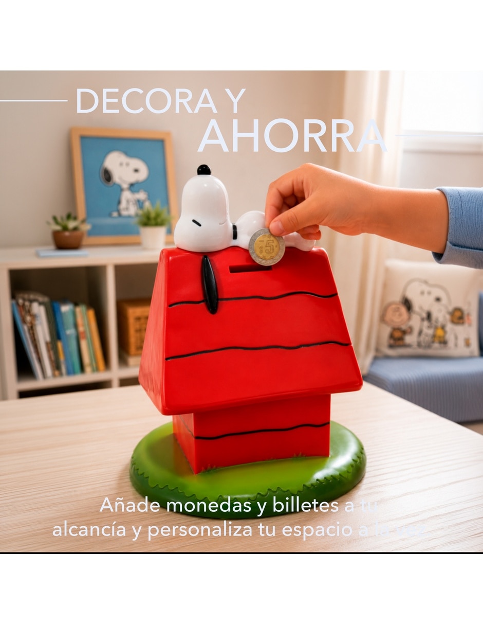 Alcancía Snoopy y Woodstock