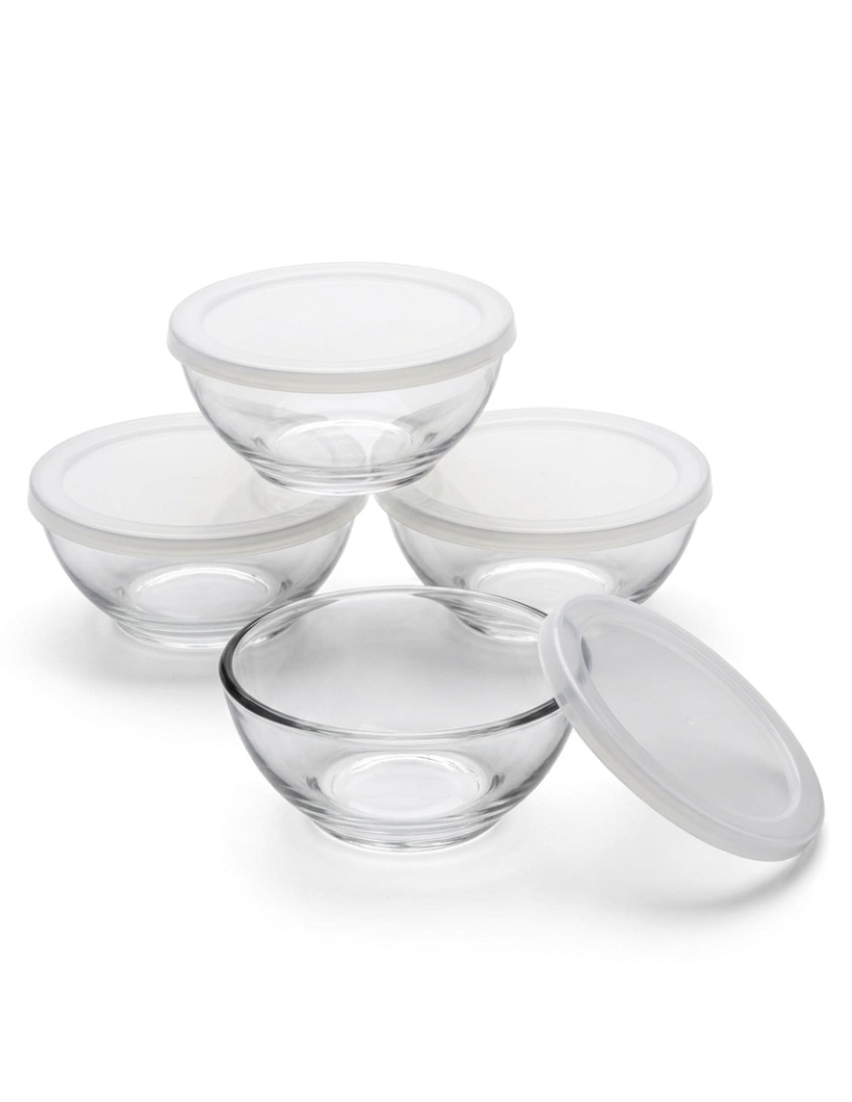 Set tazón de vidrio