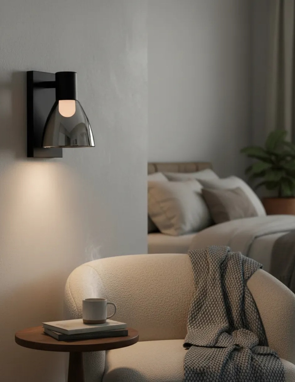 Arbotante incandescente y led retro