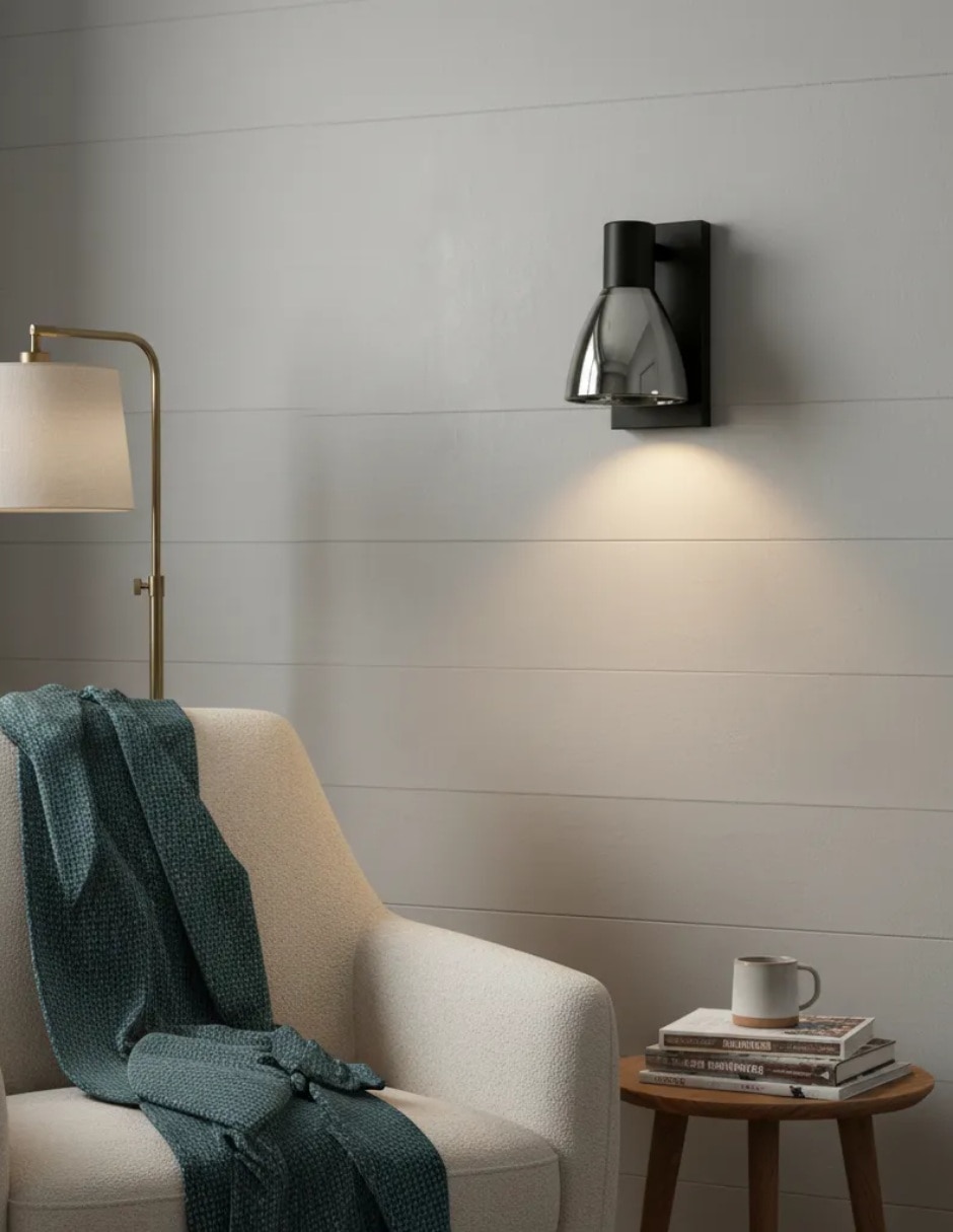 Arbotante incandescente y led retro